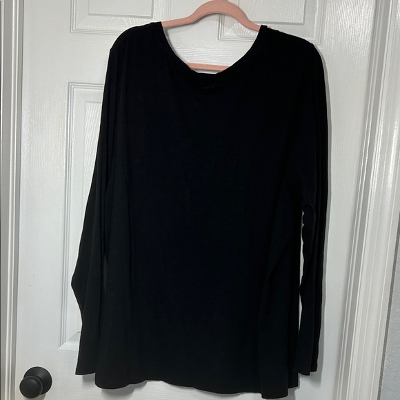Sonoma Black V-Neck Women's Plus long sleeve Tee size 2XT - Picture 6 of 6